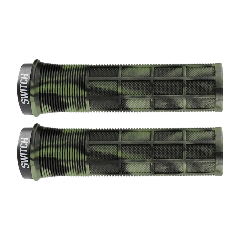 Poignée City-VTT Switch Supergrip Lock-On Vert Fume (Paire)