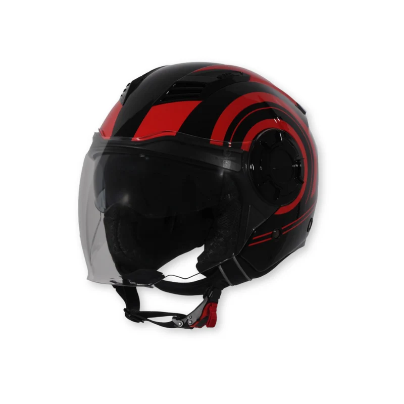 Casque vito isola gloss noir / rouge