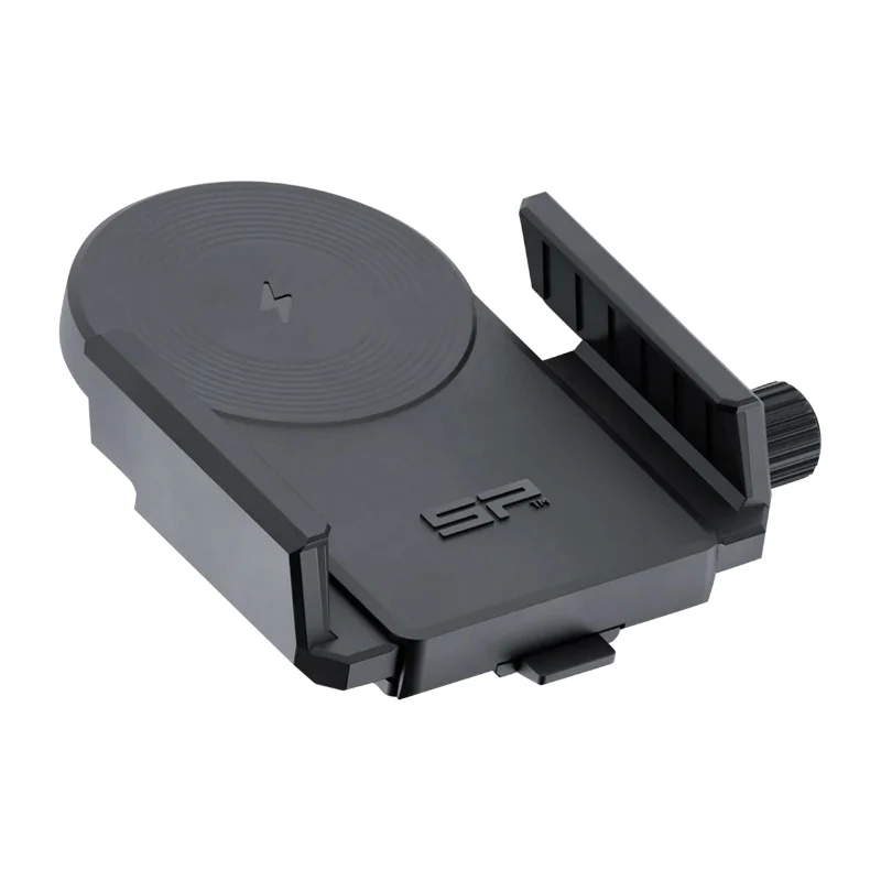 Support Pince Universelle Pour Smartphone-Telephone Sp Connect Vendu A L'Unite Noir Systeme De Fixation Spc+ (Ecartement 60 A 86 mm Chargeur Intégré)