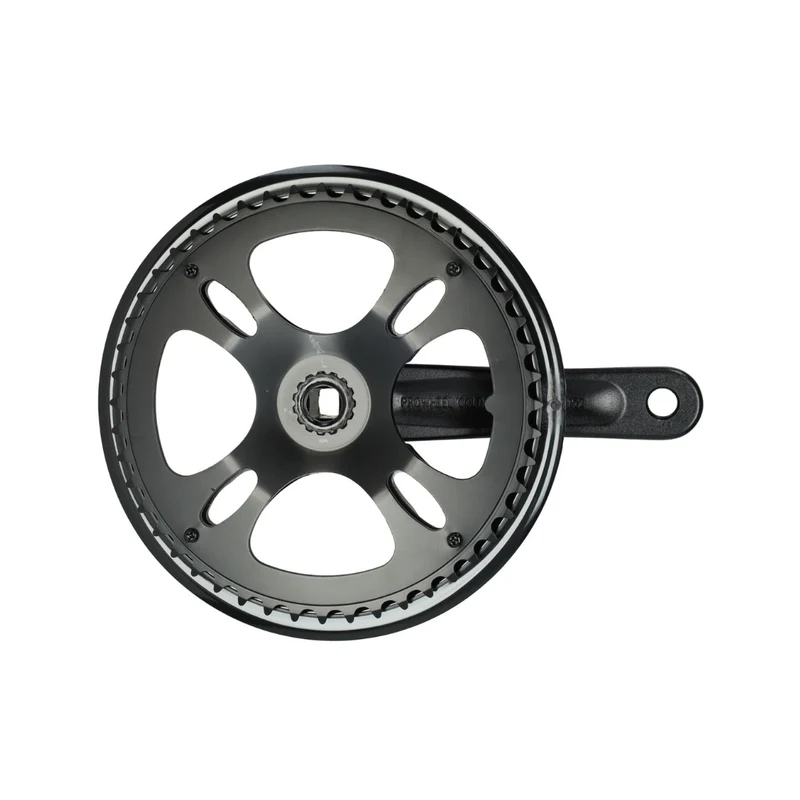 Jeu de pédalier de manivelle L+R + pignon 48 dents noir V20 Pro Fatbike