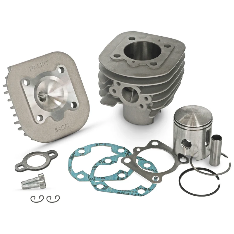 Cilindro y culata Italkit 65cc d.44mm Vespino SC / Al / ALX / F9 / Velofax