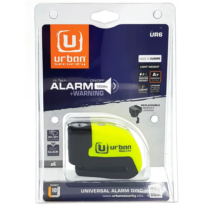 Bloque disque moto 6mm avec alarme - ProShield