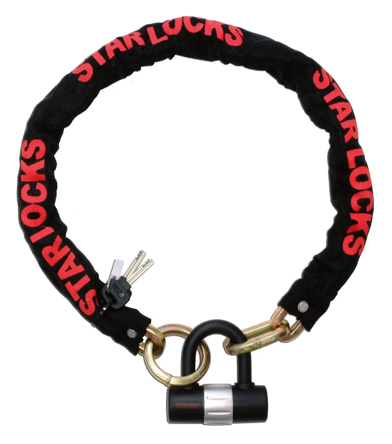 Chaîne antivol moto avec cadenas - Star Locks