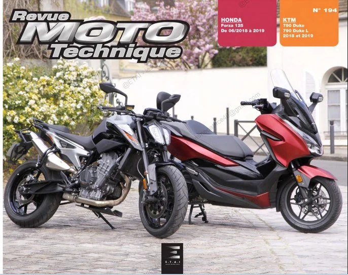 manuel de réparation Honda Forza 125 2018 2019