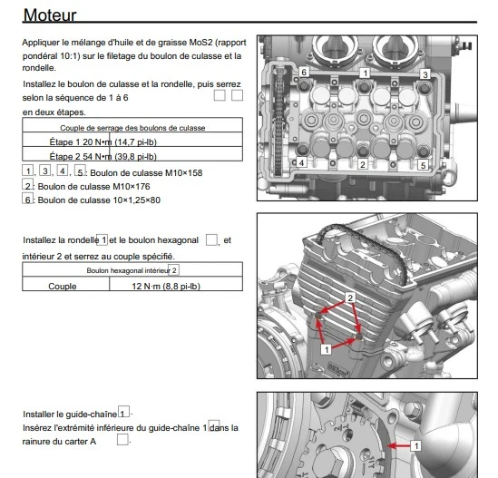 manuel d'atelier CFMoto 700 CLX 2024 français