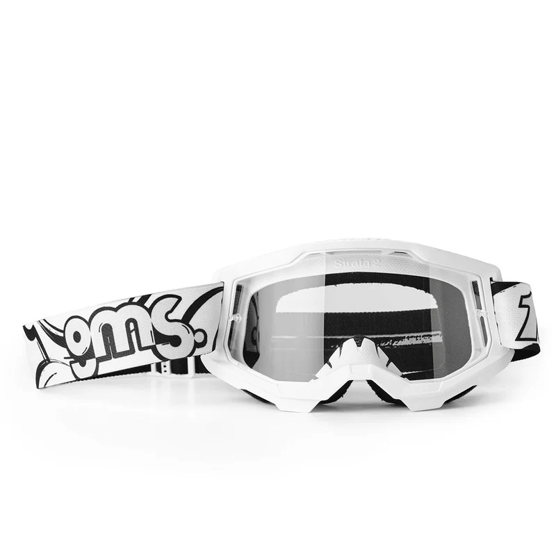 gms Strata 2 Goggle – White Clear Lens