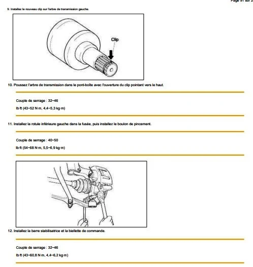 Manuel d'atelier Kia Rio 2006 2010 français