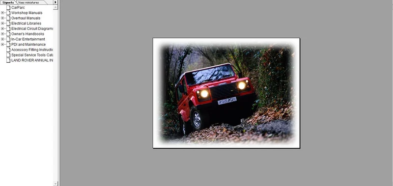 Manuels d'atelier Land Rover RAVE