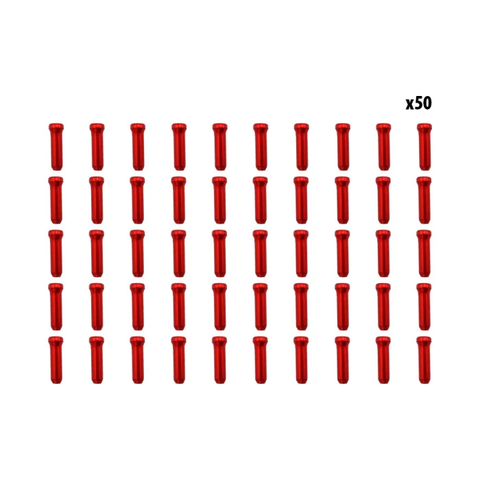 Arrets de cables rouge x50 pcs