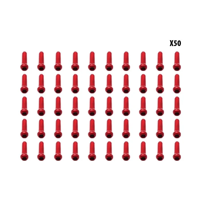 Arrets de cables rouge x50 pcs