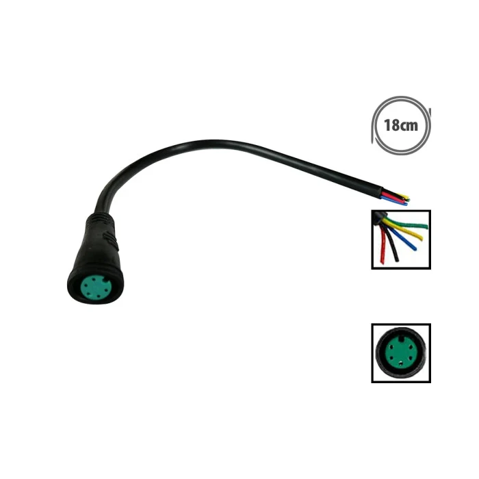 Connecteur etanche 2Pins femelle
