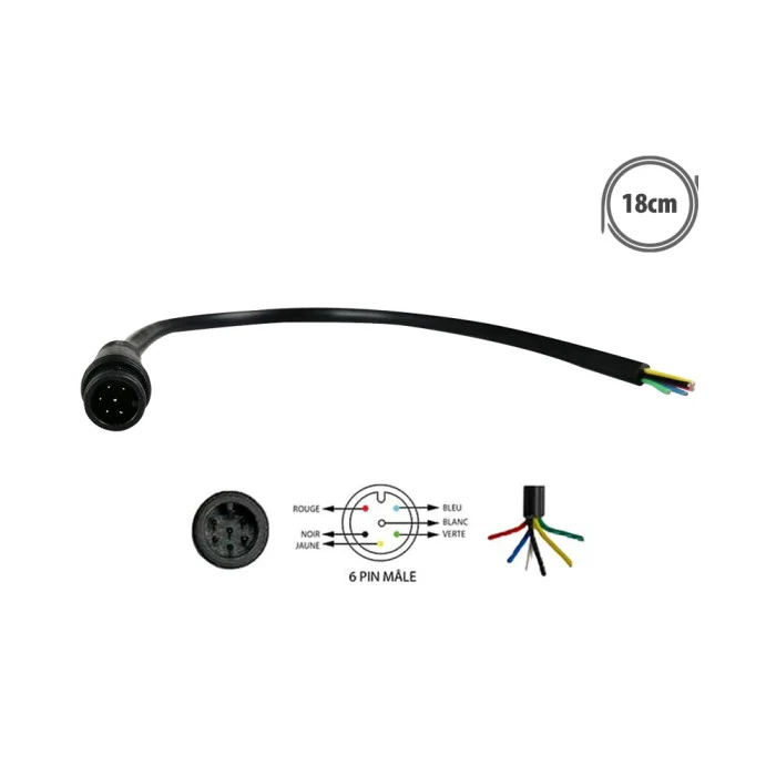 Connecteur etanche 2Pins Male