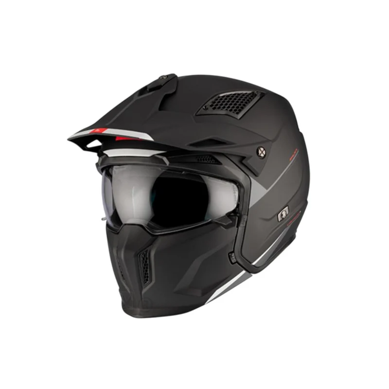 Casque mt streetfighter sv Stripe Matt Black