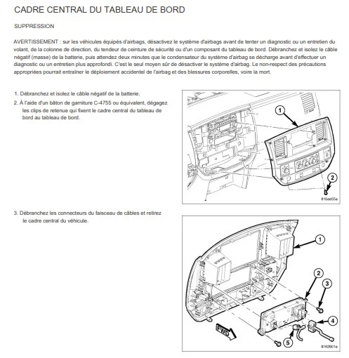 Manuel d'atelier Dodge RAM 2006 français