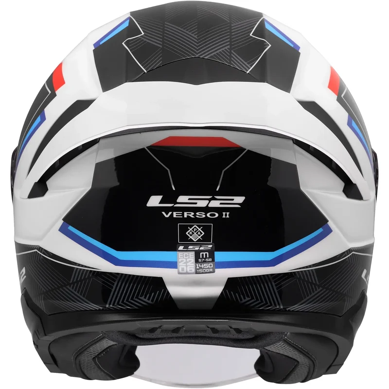 Casco LS2 OF618 Verso II Air - Blanco/Azul/Rojo Brillo