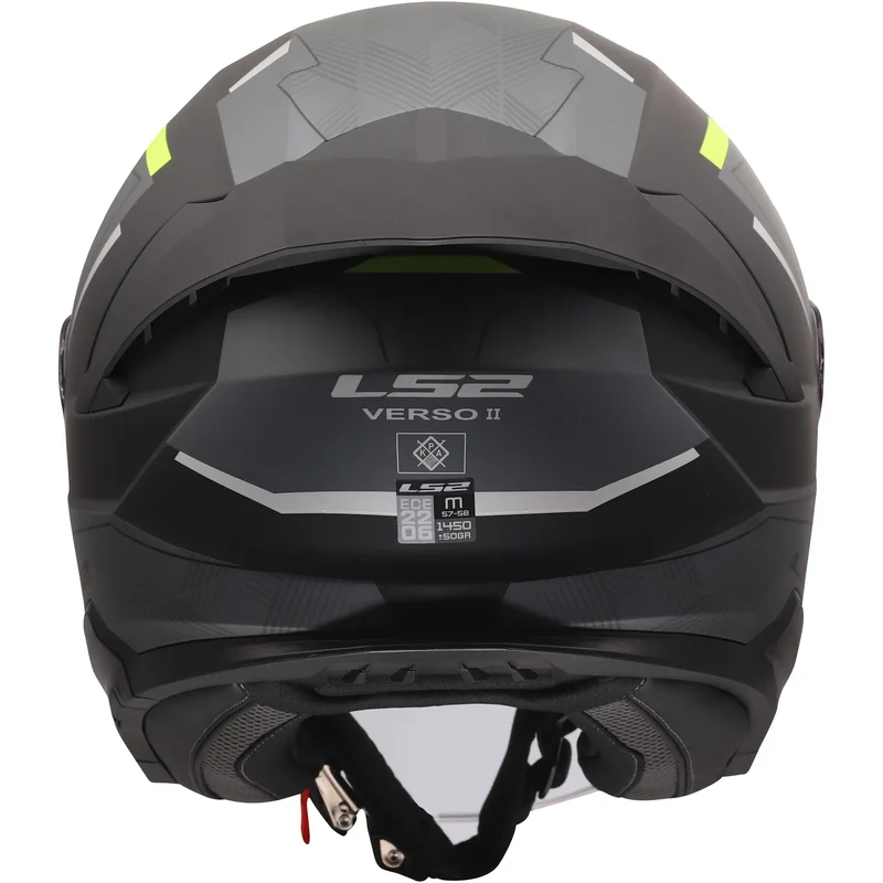 Casco LS2 OF618 Verso II Air - Negro/Amarillo Mate