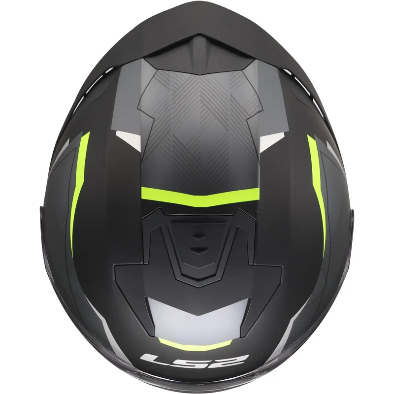 Casco LS2 OF618 Verso II Air - Negro/Amarillo Mate