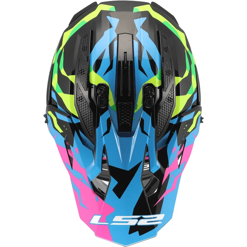 Casco LS2 MX708 Fast II Grotesk - Multicolor Brillo
