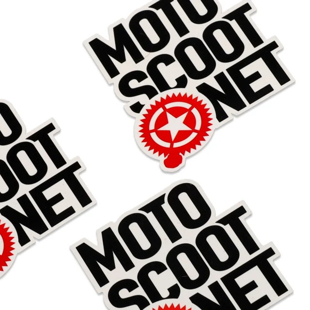 Pegatina motoscoot cuadrada - negro