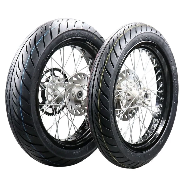 Kit ruedas completas 17" Rieju MRT 50 / Marathon 125 - negro