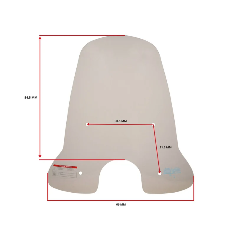 Pare-Brise Haut + Fixation Phare Rond Transparent BTC Riva / GTS Toscana