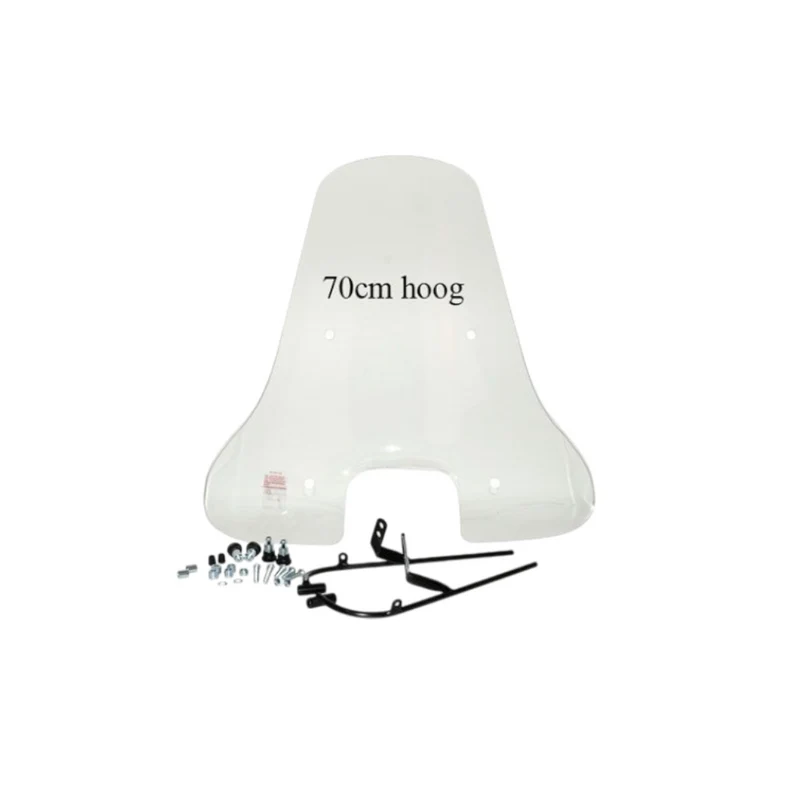 Pare-Brise Haut Transparent + Kit de Montage Phare Carré BTC Riva Sport / AGM VX50s