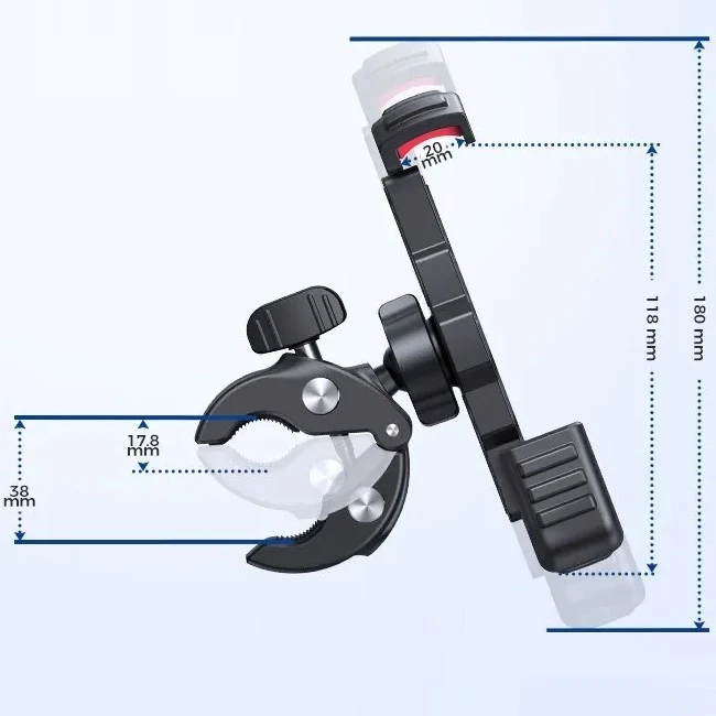 Support téléphone moto installation rapide
