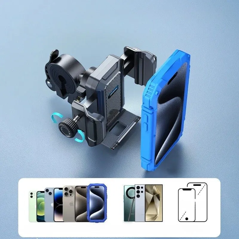 Support téléphone moto fixation guidon anti vibration