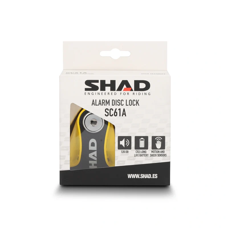 Candado antirrobo disco Shad SC61A - amarillo