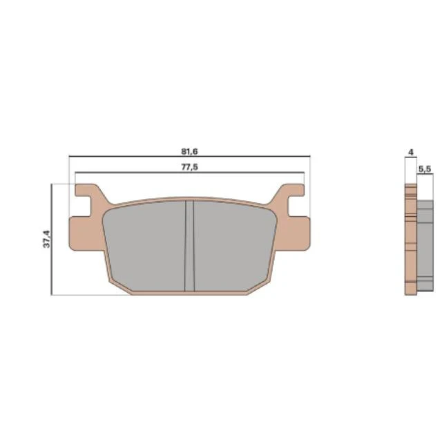Pastillas de freno Honda Forza 125-250-300-350 / SH 125-150-350 Malossi - Sinterizadas