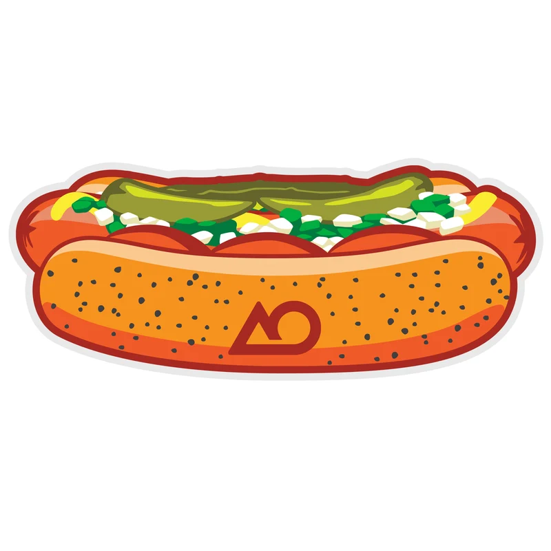 AO Hotdog Sticker