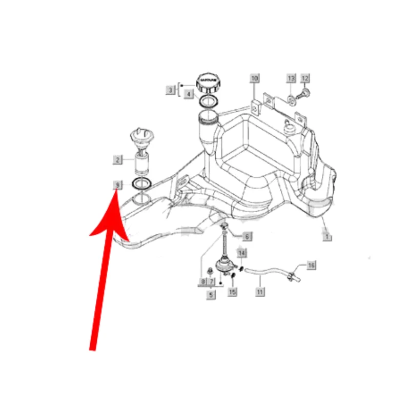 Joint de transmetteur de carburant Piaggio Zip 2-4 temps d'origine