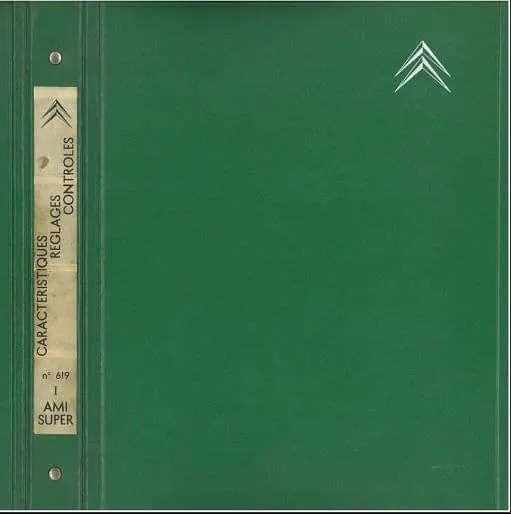 Manuels d'atelier Citroën Ami 8 et Ami Super