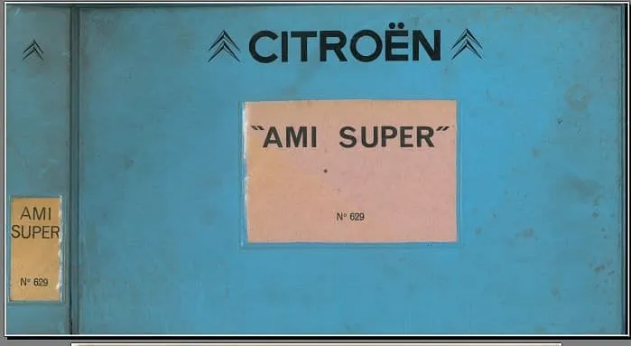 Manuels d'atelier Citroën Ami 8 et Ami Super