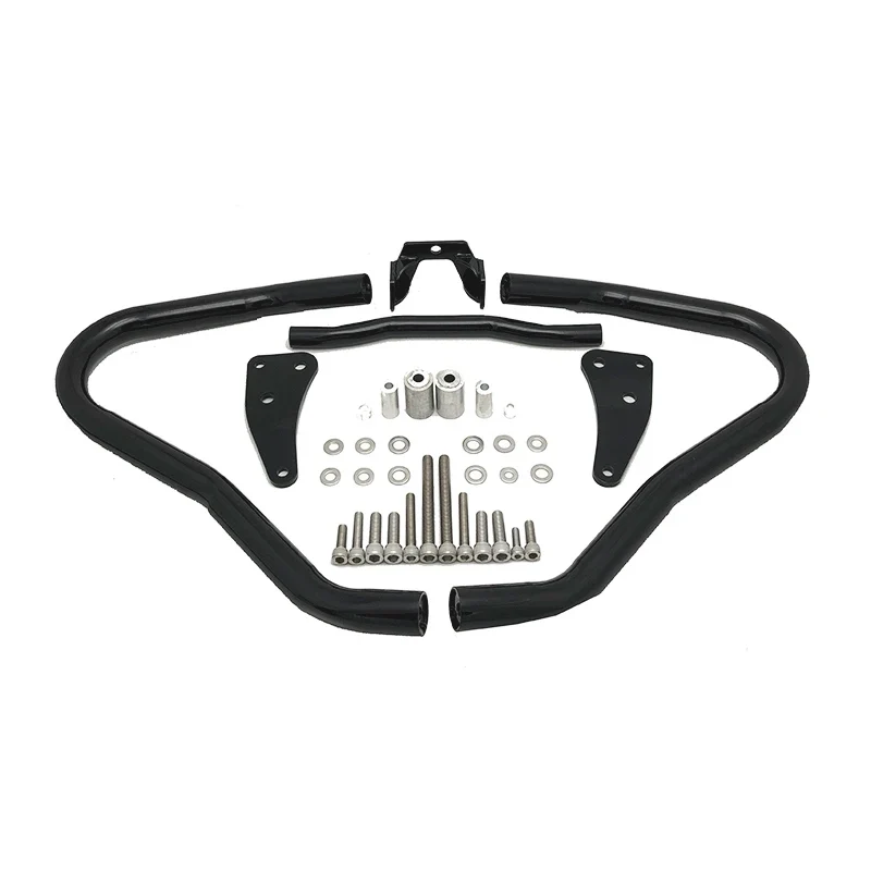 Fit For BMW R18 Engine Guard Bumper 2020 2021 Motorcycle Highway Engine Guard Crash Bar Bars Bumper Protector Black Chrome