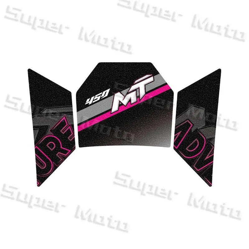 For cfmoto 450mt 450MT 2024 Motorcycle Frosted Fuel Tank Kit Sticker Motocross Protector Knee Grip Pad 3M Decals Accessories