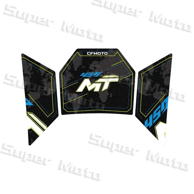 For cfmoto 450mt 450MT 2024 Motorcycle Frosted Fuel Tank Kit Sticker Motocross Protector Knee Grip Pad 3M Decals Accessories