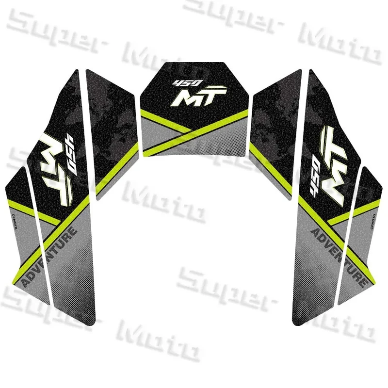 For cfmoto 450mt 450MT 2024 Motorcycle Frosted Fuel Tank Kit Sticker Motocross Protector Knee Grip Pad 3M Decals Accessories