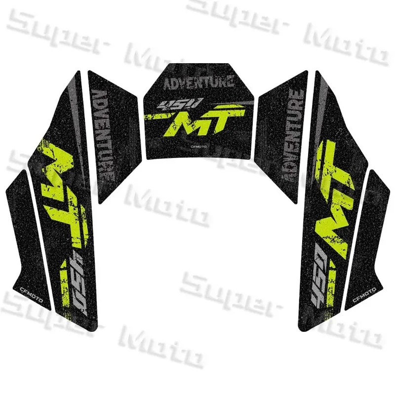 For cfmoto 450mt 450MT 2024 Motorcycle Frosted Fuel Tank Kit Sticker Motocross Protector Knee Grip Pad 3M Decals Accessories