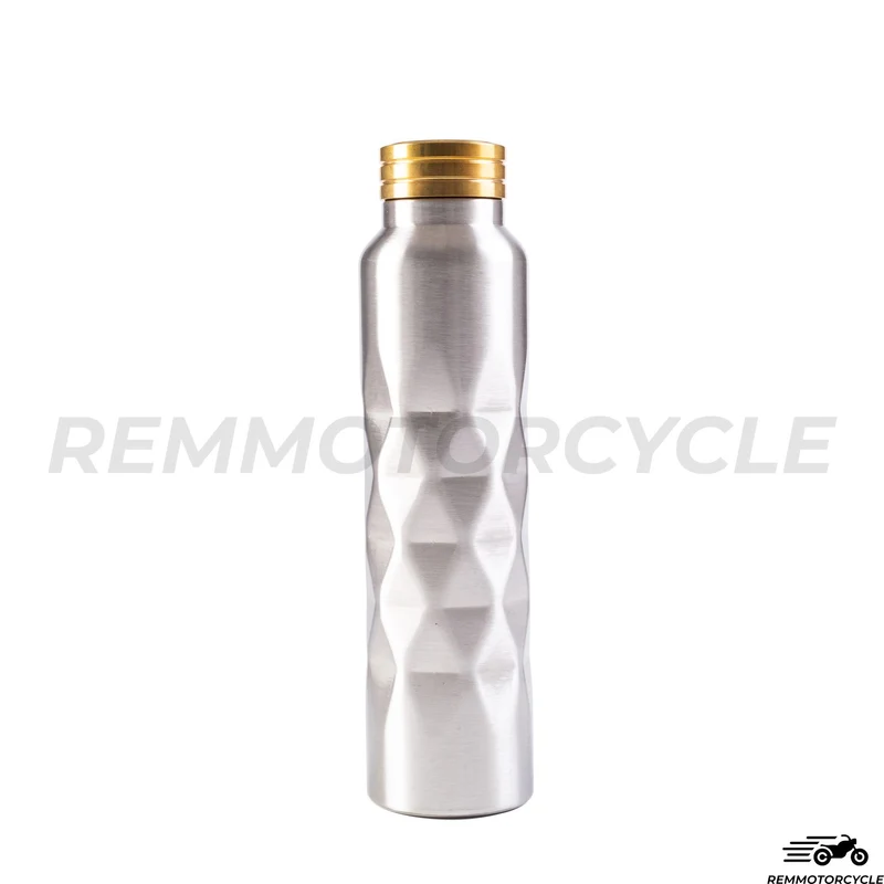 Reservoir additionnel Supérieur moto type Bouteille Bouchon en LAITON 1 L avec support