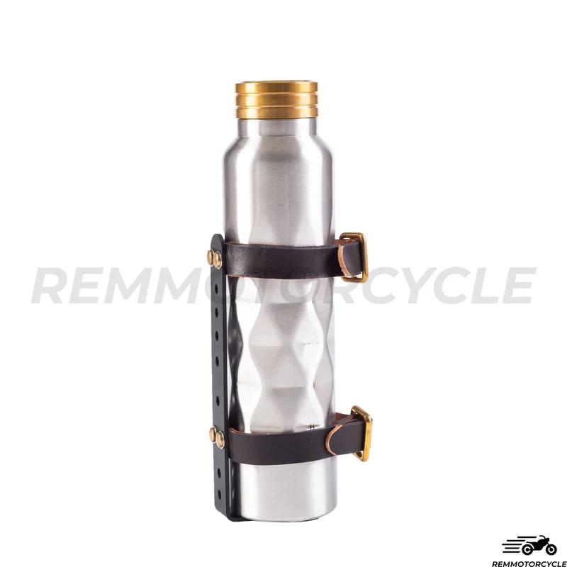 Reservoir additionnel Supérieur moto type Bouteille Bouchon en LAITON 1 L avec support