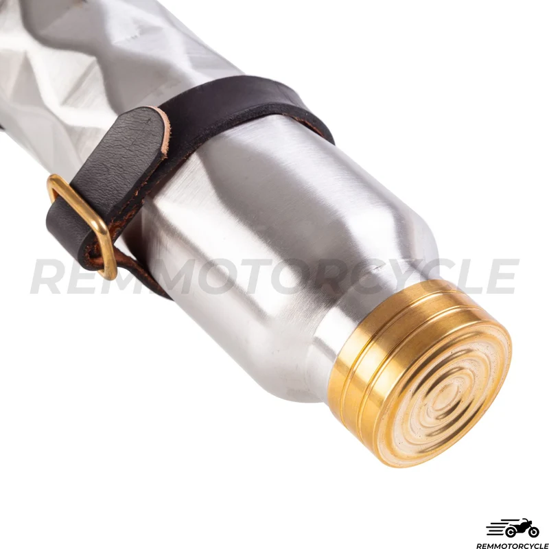 Reservoir additionnel Supérieur moto type Bouteille Bouchon en LAITON 1 L avec support