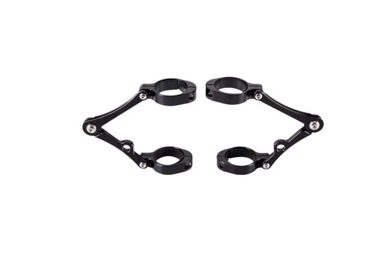 Supports Phare Avant de 33 à 58 mm Aluminium Noir