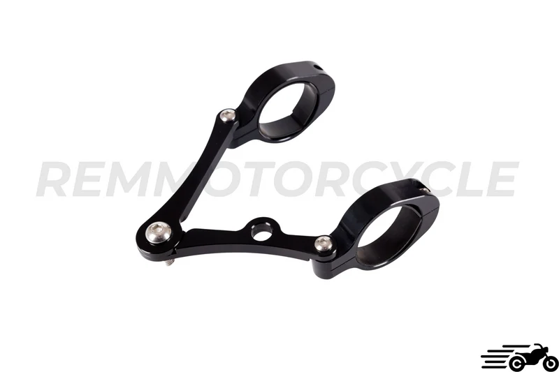 Supports Phare Avant de 33 à 58 mm Aluminium Noir
