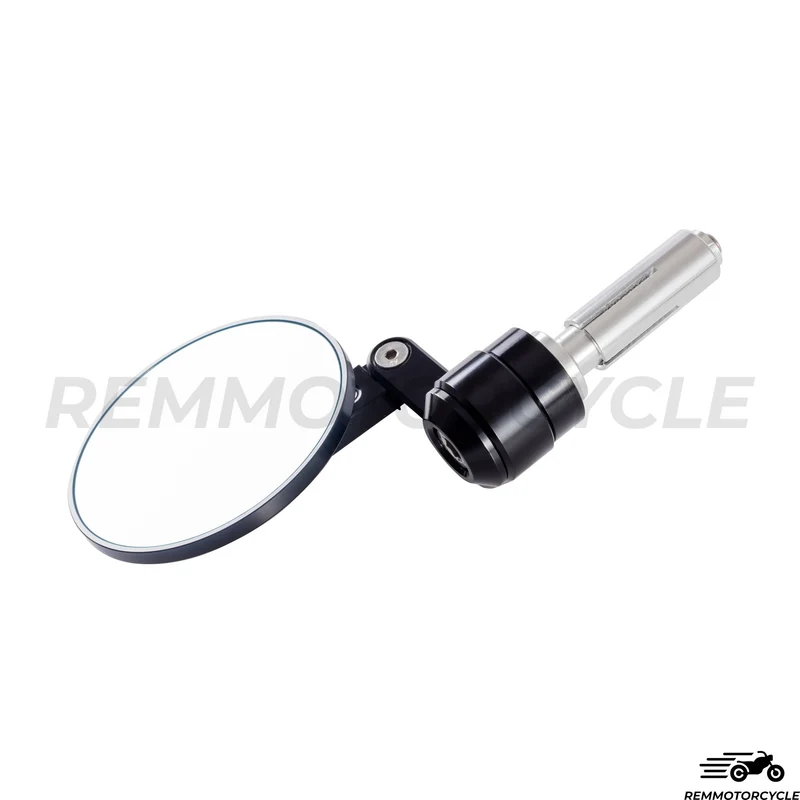 Paire de Rétroviseurs Embout de Guidon Réglable CNC