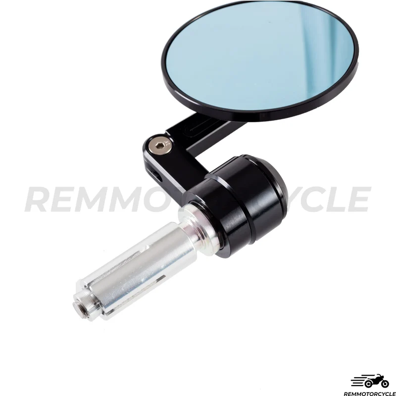Paire de Rétroviseurs Embout de Guidon Réglable CNC