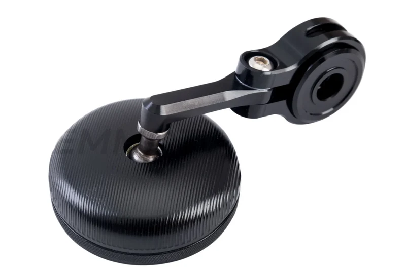 Paire de Rétroviseurs Embout de Guidon Noir Rond 22 mm CNC