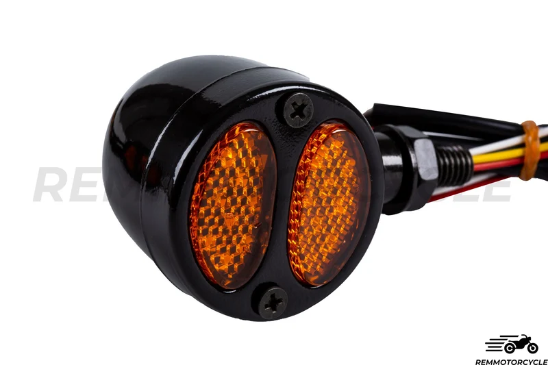 Feux Arrières & Clignotants Moto Noir