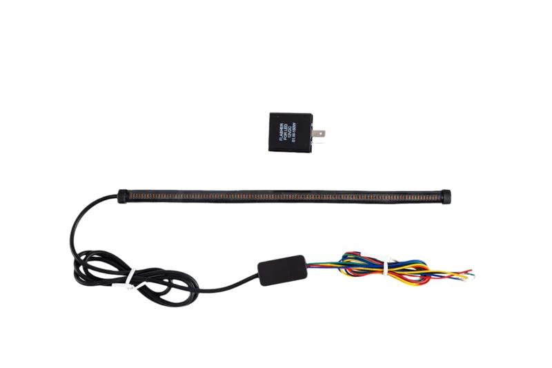 Bande LED moto Feux Arrières et Clignotant défilant - Couleur Fumé