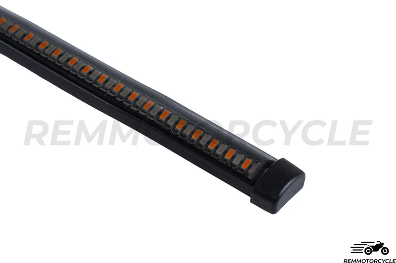 Bande LED moto Feux Arrières et Clignotant défilant - Couleur Fumé